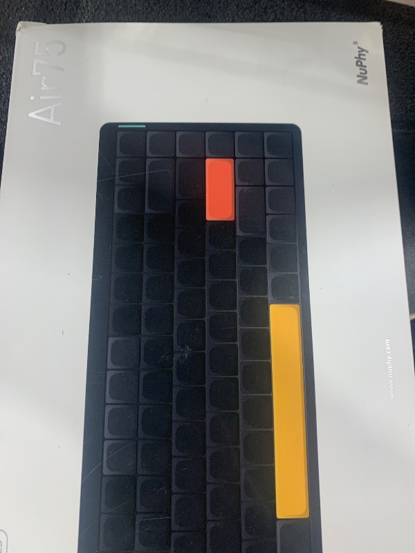 Photo 1 of NuPhy Air75 V2 Portable 75% low profile Mechanical Keyboard,Wireless Keyboard,Supports Bluetooth/2.4G/USB-C RGB Bluetooth Keyboards,Compatible with Windows/Mac OS/Linux Systems-Gateron Cowberry Switch