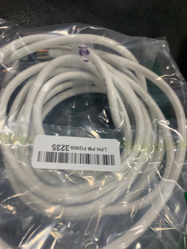 Photo 1 of G-PLUG 15FT RG6 Coaxial Cable Connectors Set - High-Speed Internet, Broadband and Digital TV Aerial, Satellite Sky Cable Extension- Weather-Sealed Double Rubber O-Ring and Compression Connectors White