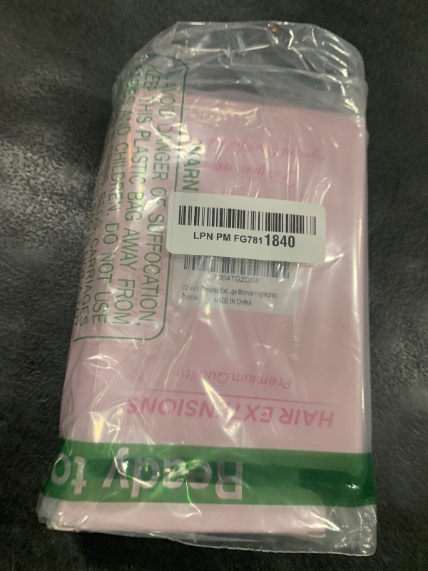 Photo 1 of 12 Inch Ponytail Extension - Clip in Ponytail Hair Extensions, Curly Pony Tails Hair Extensions, Synthetic Claw Clip Ponytail Extension for Women (Color: Medium Blonde with Beige Blonde Highlights)