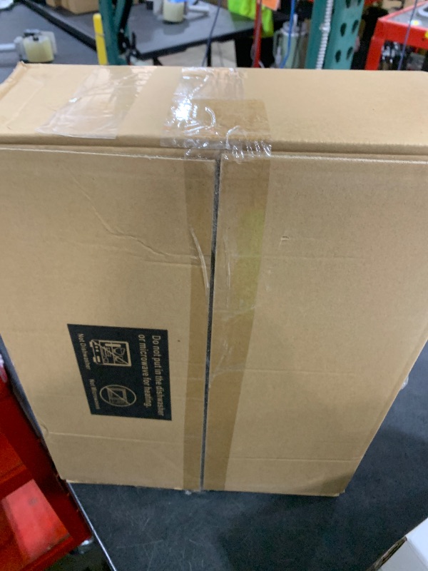 Photo 1 of Goodluck 48 Clear Gold Rim Pack Diamond Unbreakable Stemless Plastic Glasses 9 Oz BPA-Free, Durable Disposable Wine/Champagne Flutes for Toasting & Cocktails