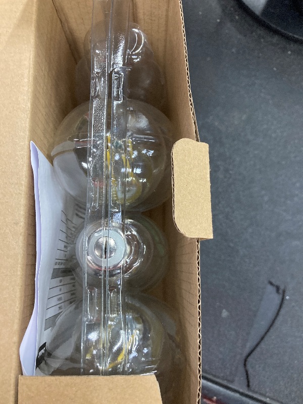 Photo 1 of ?Upgraded? Dimmable LED Light Bulbs 60 watt Soft White, E26 Bulb LED Lights for Bedroom with High Brightness Warm White 5000K, 6W, 90+CRI, Clear Glass, 4 Pack