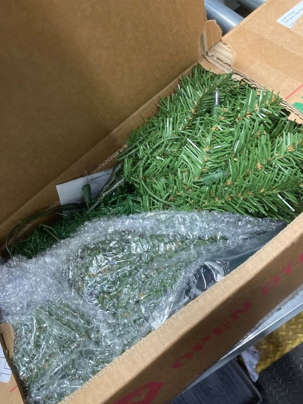 Photo 1 of **LIGHTS DONT WORK***National Tree Company 4.5' Kingswood Fir Hinged Pencil Christmas Tree with 150 Clear Lights