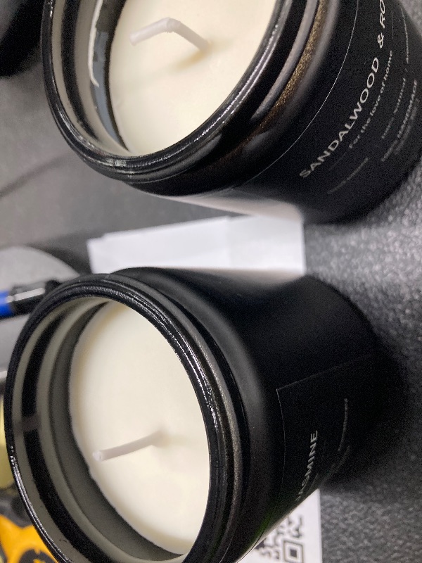 Photo 1 of ***MISSING 2****Scented Candles Set - Men's Gifts, 4 PACK   CONTAINS ONE LAVENDER AND JASMINE AND ONE SANDALWOOD AND ROSE