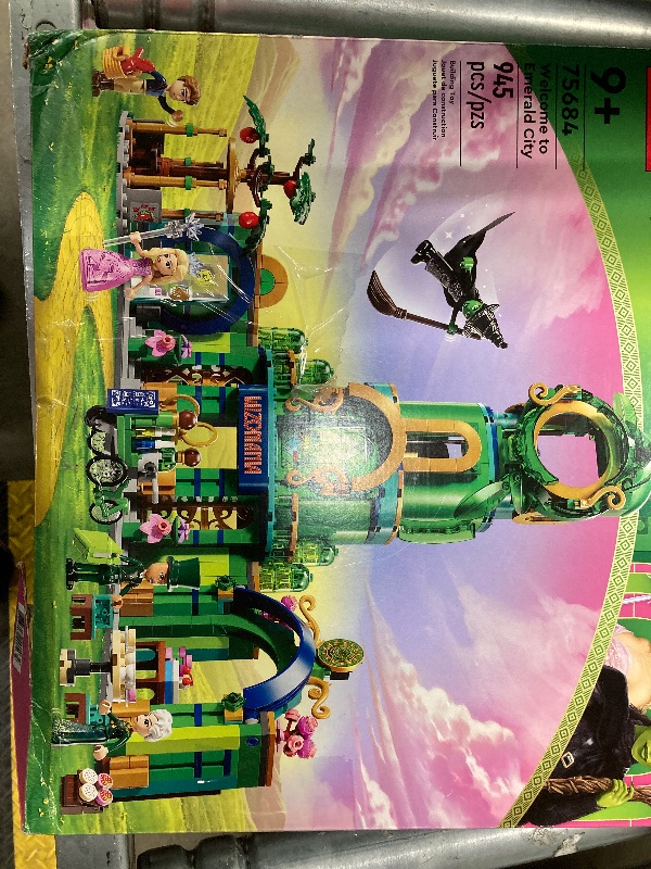 Photo 1 of ***DAMAGED PACKAGE/ALL PACKS ARE SEALED**LEGO Wicked Welcome to Emerald City Building Toy - Wicked Toy for Kids, Ages 9+ - Gift for Girls and Boys with Tower Model, Glinda, & Elphaba Minidolls - 75684
