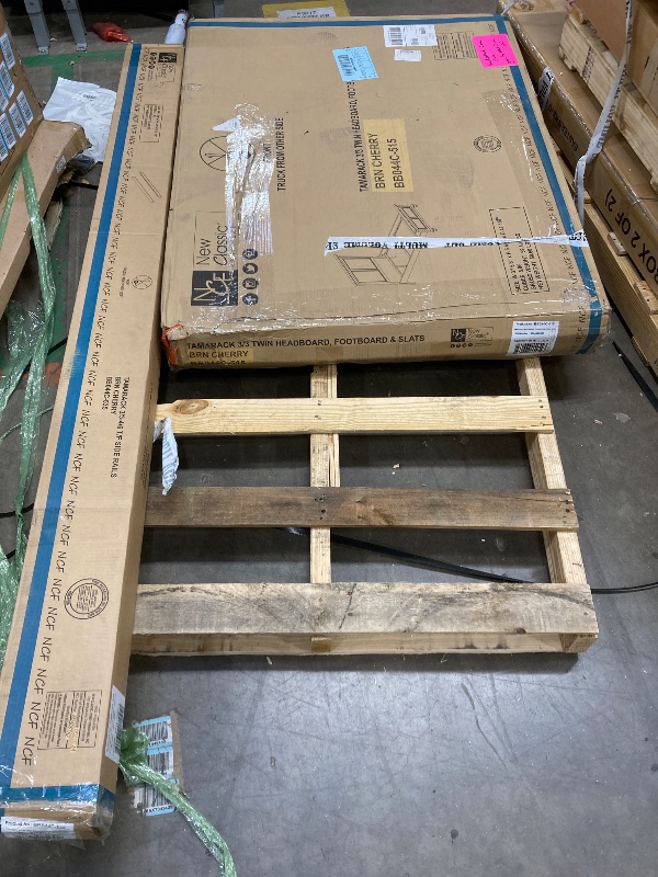 View 6 of ***BOX 3 OF 3 ONLY/INCOMPLETE SET****Tamarack Cherry Finish Headboard/Foot Board with Slats-Full/Twin