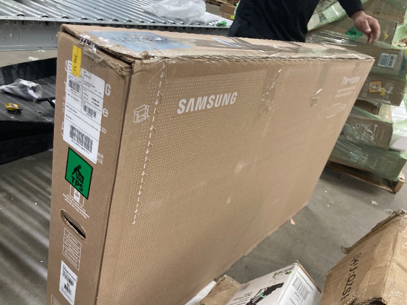 Photo 1 of ***MISSING POWER PLUG***

SAMSUNG 55-Inch Class QLED 4K LS03D The Frame Series Quantum HDR Smart TV w/Dolby Atmos, Art Mode, Anti-Reflection, Customizable Frame, Slim Fit Wall Mount with Alexa Built-in (QN55LS03D, 2024 Model)