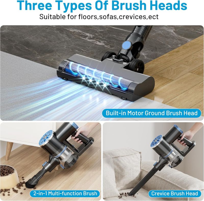 Photo 1 of ***NEED CLEAN***

Cordless Vacuum Cleaner with Self-Standing, LED Screen Stick Vacuum Cleaners for Home, Lightweight Powerful Suction Vacuum, 5-in-1 Rechargeable Vacuum for Carpets, Pet Hair, Hardwood Floors
