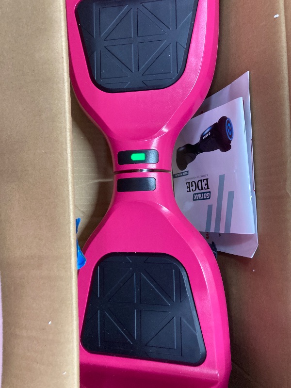 Photo 1 of ***NO CHARGER***

GOTRAX Hover Board with Flash LED Lights  Electric Hoverboard Supports Up to 165 lbs, Self Balancing Scooter Gift for Kids (Pink)
