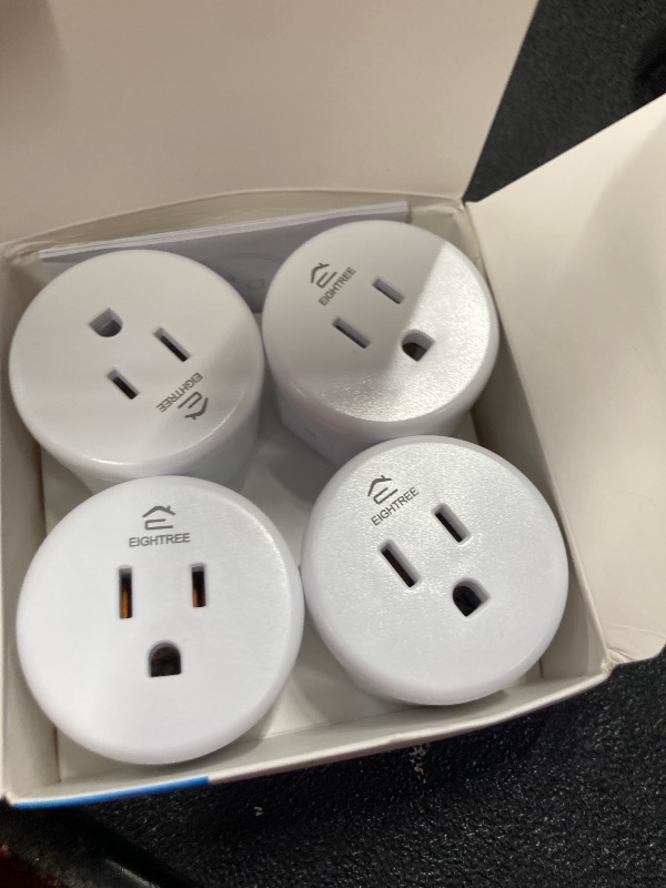 Photo 1 of EIGHTREE Smart Plug, Smart Home WiFi Outlet Works with Alexa & Google Home, Smart Socket with Remote Control & Timer Function, 2.4GHz WiFi Only, 4 Packs