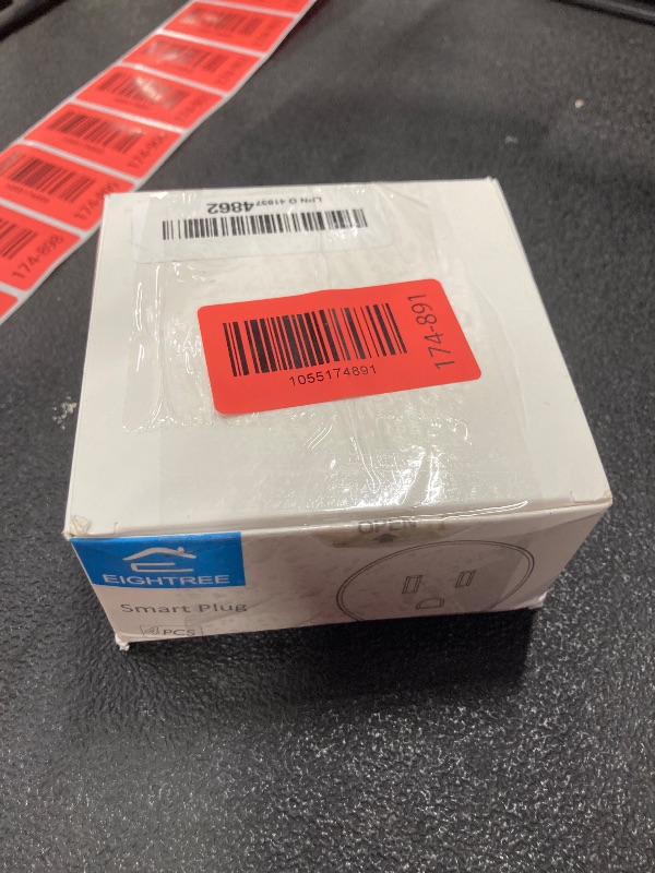 Photo 1 of EIGHTREE Smart Plug, Smart Home WiFi Outlet Works with Alexa & Google Home, Smart Socket with Remote Control & Timer Function, 2.4GHz WiFi Only, 4 Packs