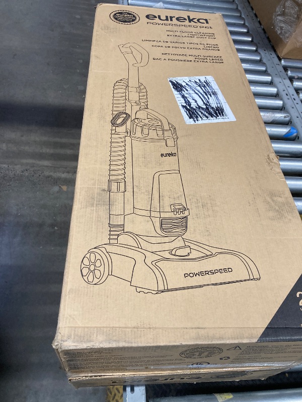Photo 1 of EUREKA PowerSpeed Lightweight Powerful Upright Vacuum Cleaner for Carpet and Hard Floor, Pet Turbo, Black,Yellow