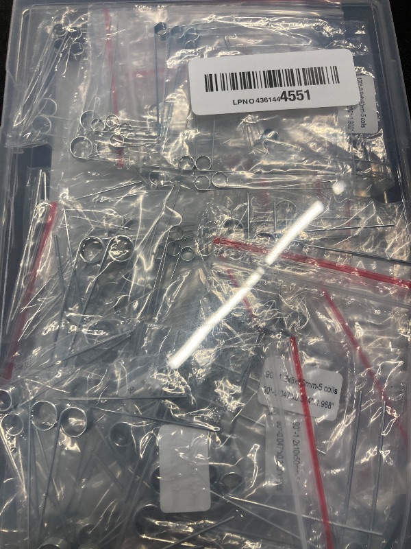Photo 1 of 120Pcs Torsional Springs Assortment Kit, Stainless Steel Springs, Mechanical Small Torsion Spring for Shop and Home Repairs, 30 Different Sizes with Individual Bags