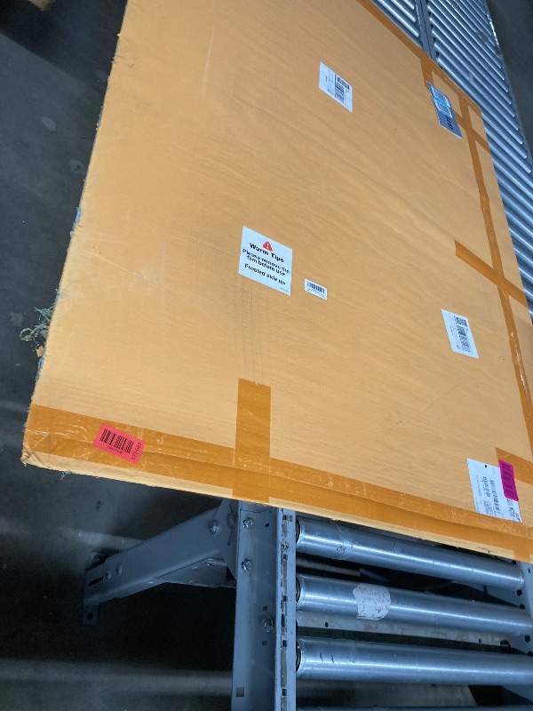 Photo 1 of [Tempered Glass] 48" x 48" Glass Chair Mat, 1/5" Thick Office Chair Mat for Carpet or Hardwood Floor, Heavy Duty Hard Chair Mats with Round Corner and Polished Edge, Carpeted Floor Protector