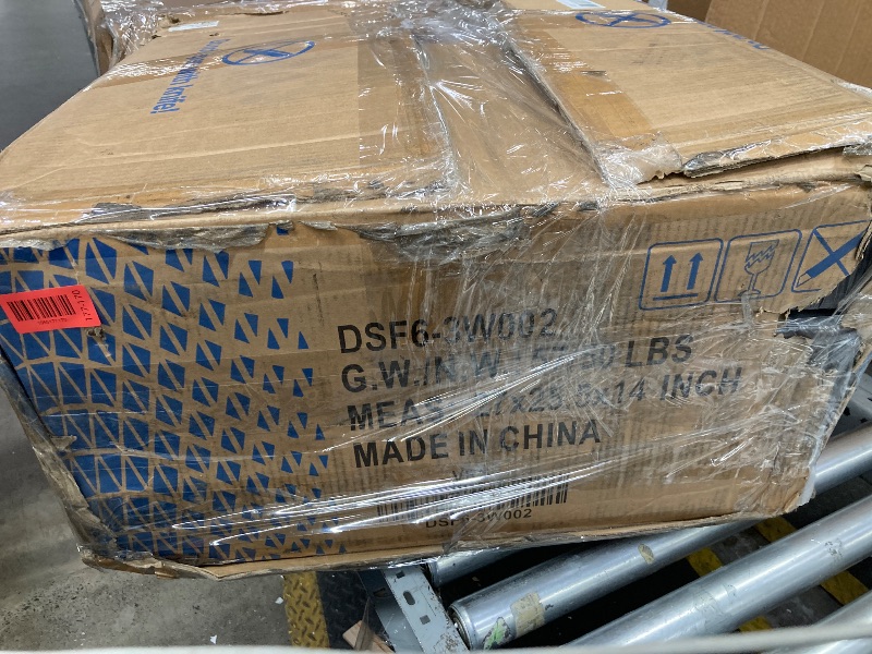 View 3 of ***BOX 2 OF 2/ONLY THE LARGE SOFA WITH 3 SEATS, CUSHIONS AND COVERS*****Shintenchi 6 Pieces Patio Furniture Sets Outdoor All-Weather Sectional Patio Sofa Set PE Rattan Manual Weaving Wicker Patio Conversation Set with Glass Table&Ottoman Cushion and Red P