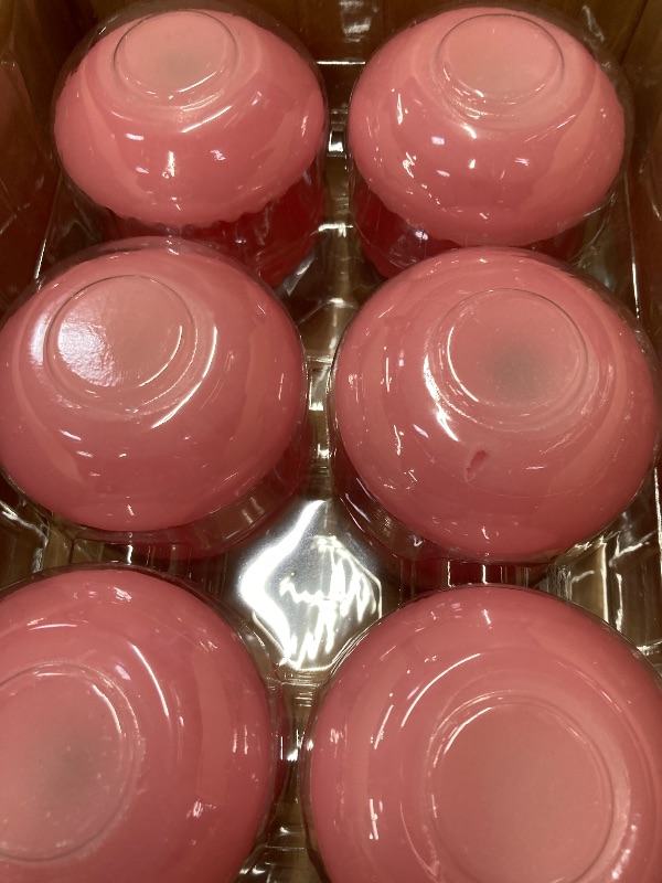 Photo 1 of 12 Pack 3 Inch Pink Floating Candles, 10 Hour Unscented Romantic Tealight Candles for Cylinder Vases, Centerpieces at Wedding Party Pool Holiday - Wavy Float Candle
