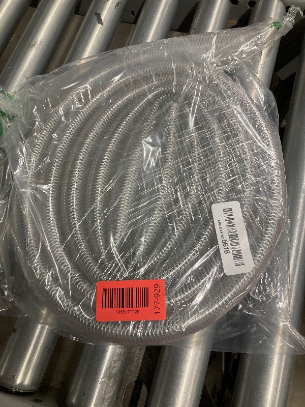 Photo 1 of 1-1/4" ID x 1-5/8" OD Soft Braided PVC Tubing, Clear Flexible PVC Tube Vinyl Hose Water Oil Winter antifreeze & Soft for Four Seasons (10Ft length)