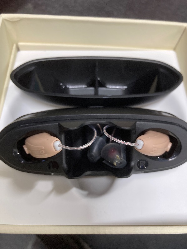 Photo 1 of ***a little dirty***VODESON Advanced Bluetooth Hearing Aids for Seniors - Rechargeable and Noise Cancelling, Smart App Control, Ideal for Mild to Moderate Hearing Loss, OTC Digital Devices with 3 Scene Modes