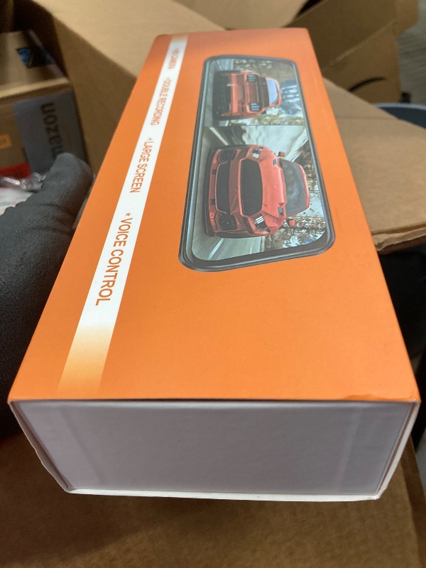 Photo 2 of 2.5K Rear View Mirror Dash Cam Backup Camera,in-Mirror Smart 9.66 Inch IPS Touch Screen Front&Rear Mirror Camera,Car Players Wireless CarPlay&Android Auto for Cars Trucks,Parking Monitoring,64GB Card