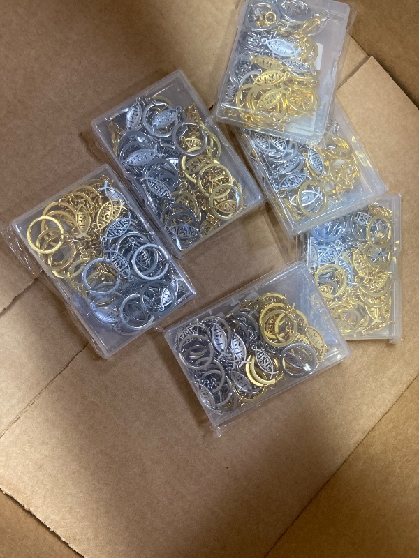 Photo 1 of 6 PACK Adodotoe 30 Pcs Jesus Fish Keychains Baptism Favors Christian Keychain Religious Keychain Bible Verse Keychain Jesus Gifts for Men (sliver and gold)