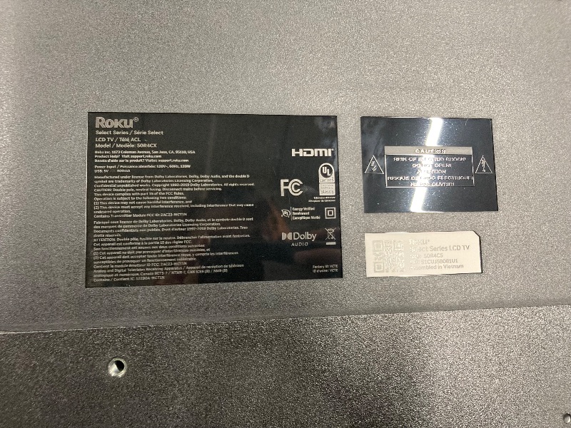 Photo 1 of Roku Smart TV 2025 – 50-Inch Select Series, 4K HDR TV – RokuTV with Enhanced Voice Remote – Flat Screen LED Television with Wi-Fi for Streaming Live Local News, Sports, Family Entertainment