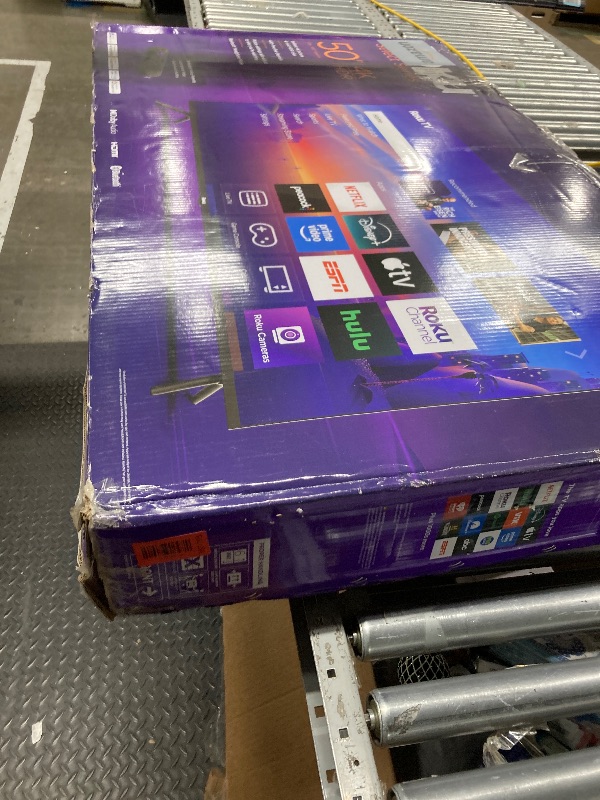 Photo 1 of Roku Smart TV 2025 – 50-Inch Select Series, 4K HDR TV – RokuTV with Enhanced Voice Remote – Flat Screen LED Television with Wi-Fi for Streaming Live Local News, Sports, Family Entertainment