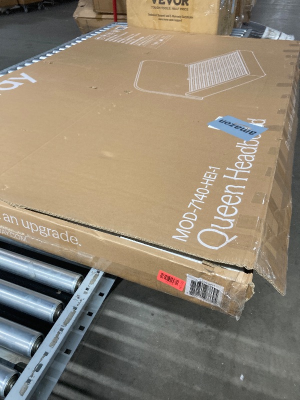 Photo 1 of  Headboard in Alabaster, Upholstered in Performance Velvet, Queen Size Platform Bedain-Resistant Velvet Bed, Soft Cloud Bed Frame