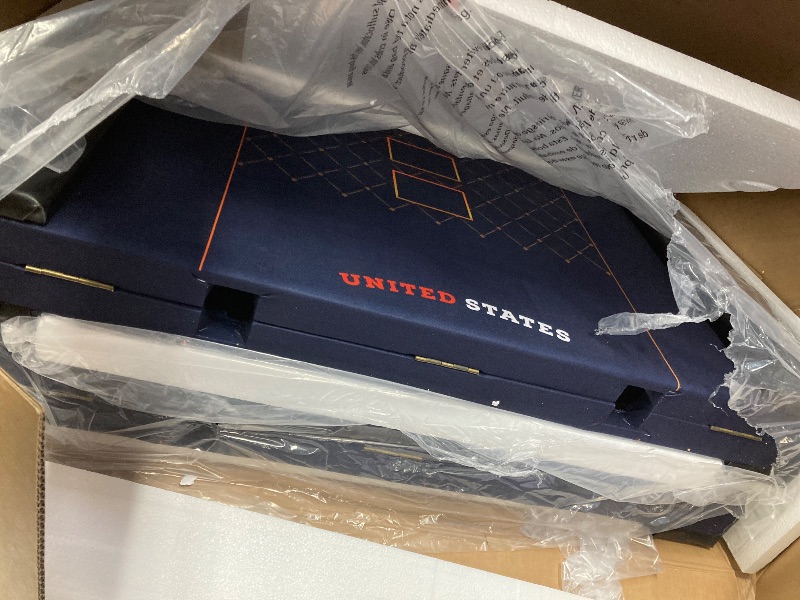 Photo 1 of ***BROKEN WOOD AROUND TABLE-SEE PICS***REAHOISY 10 Player Poker Table Foldable, Folding Texas Holdem Casino Table with Padded Rails & Cup Holders, Portable Poker Game Table for Home or Game Room, 84 Inch2