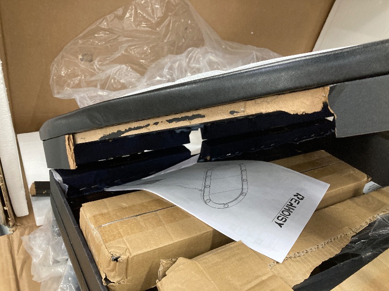 Photo 1 of ***BROKEN WOOD AROUND TABLE-SEE PICS***REAHOISY 10 Player Poker Table Foldable, Folding Texas Holdem Casino Table with Padded Rails & Cup Holders, Portable Poker Game Table for Home or Game Room, 84 Inch2