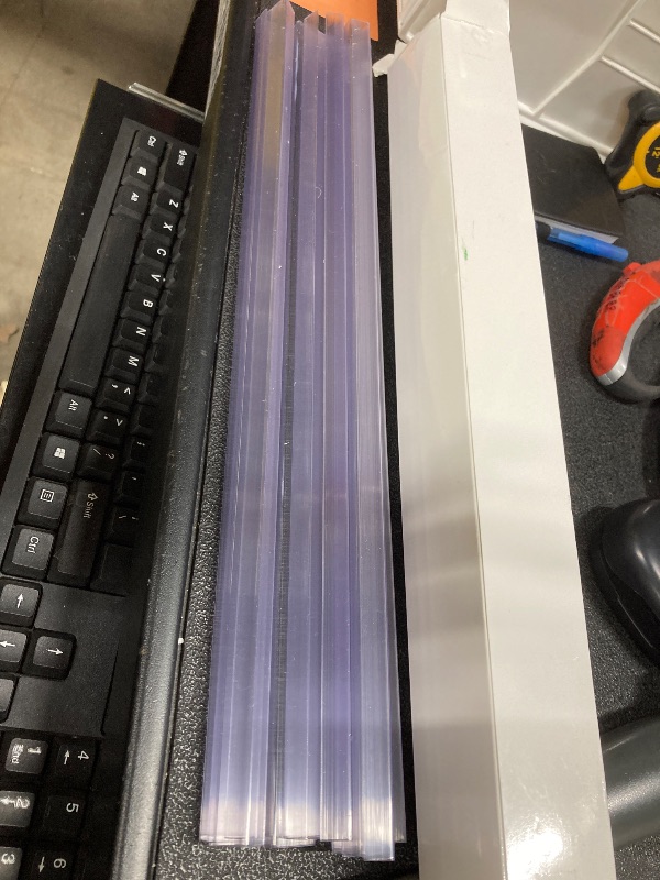 Photo 1 of 10 Pieces Plastic Edge Guard Protectors Slip on Cabinets Drawer Doors and Stool Chairs Edges Protector not Easily Damaged Broken,Transparent