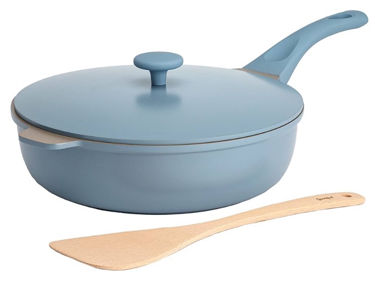 Photo 1 of ***WOODEN SPATULA NOT INCLUDED***Goodful All-in-One Pan, Multilayer Nonstick, High-Performance Cast Construction, Multipurpose Design Replaces Multiple Pots and Pans, Dishwasher Safe Cookware, 11-Inch, 4.4-Quart Capacity, Blue Mist***WOODEN SPATULA NOT IN