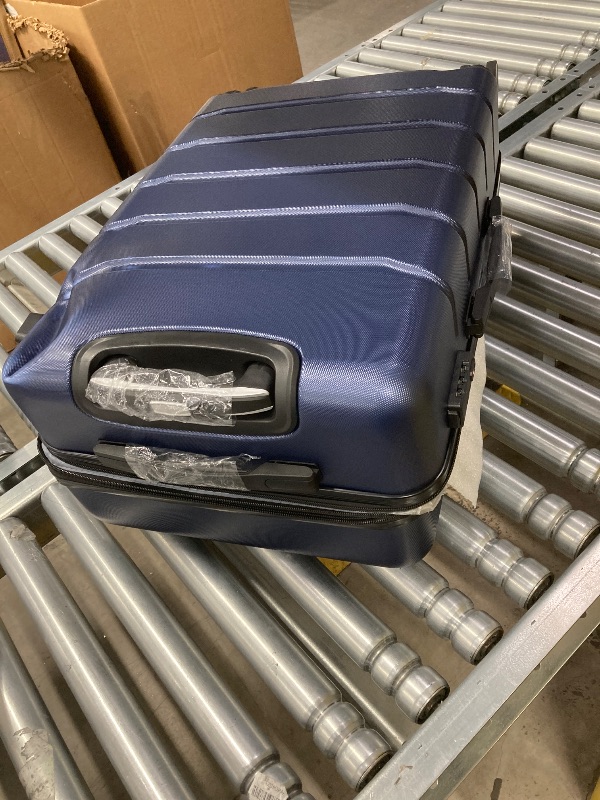 Photo 1 of ***(MISSING ONE PIECE 2 PIECE SET  ONLY)***CONCETTA 2 Pcs ABS Hardside Luggage Sets, Lightweight Expandable Hard Shell Rolling Suitcase TSA Lock Spinner Wheel Suit Cases, Blue