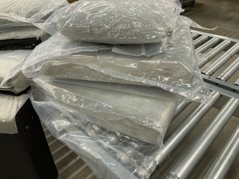 Photo 1 of ***THE 8 PIECES YOU SEE HERE ARE ALL THAT IS INCLUDED. THERE ARE NO OTHER PARTS***Pinmoco L-Shaped Sectional Sofa Couch for Living Room, 3 Seat Velvet Convertible Sofa with Movable Storage Ottoman and Side Pockets, Grey***THE 8 PIECES YOU SEE HERE ARE ALL