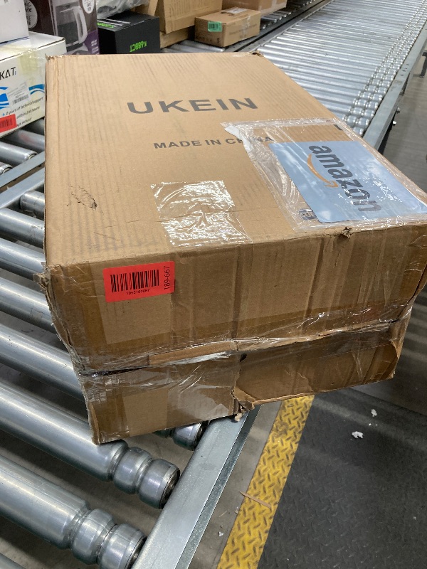 Photo 1 of ***PLZ NOTE WHEEL DAMAGE & MISSING WHEEL PICS***UKEIN Luggage Sets 3 Piece, Carry On Luggage 20In With Spinner Wheels,PC Hardside Suitcase Set with TSA Lock,Durable Carry On Suitcase With Travel Backpack for Men (Black, 3 piece set (20inch))***PLZ NOTE WH