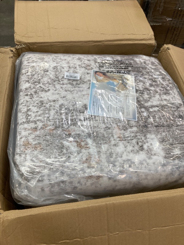 Photo 1 of 12x15 Area Rug for Living Room – Large Modern Neutral Abstract Thin Washable Carpet, Soft Low Pile Non-Slip Stain-Resistant for Bedroom Dining Room Home Office (Beige Grey)