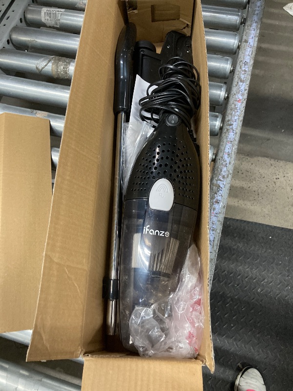 Photo 1 of 2-in-1 Corded Stick Vacuum Cleaner, Convertible to Handheld, Lightweight (3.9 LBS), with Washable HEPA Filter, Crevice Tools, 0.5L Dust Cup, 19.7-Ft Cord, 300W, Black