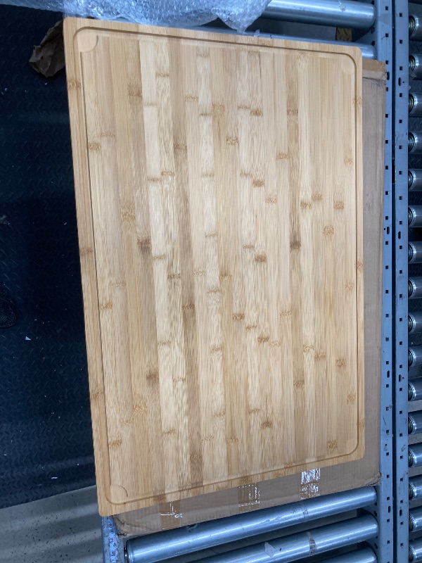 Photo 1 of 30" Stove Top Cover, Extra Large Bamboo Cutting Boards for Kitchen, Noodle Board Stove Cover Wooden Kitchen Sink Cover, Turkey Carving Board with Juice Groove and Handles