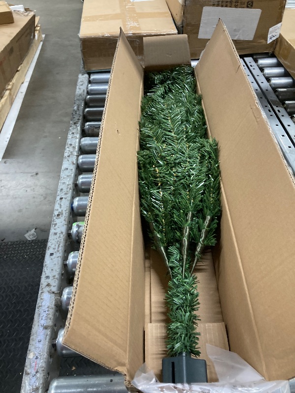 Photo 1 of 3FT Premium Hinged Artificial Holiday Small Mini Christmas Tree for Tabletop,Home, Office, Indoor and Outdoor Holiday Decoration,Easy Assembly Metal Hinges & Foldable Base