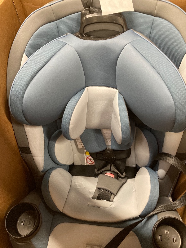 Photo 1 of Safety 1st Grow and Go All-in-One Slim Convertible Car Seat, Rear Facing, 5-40 lbs, Forward Facing (30–65 lbs), High Back Booster Seat 40-100 pounds, Alaskan Blue