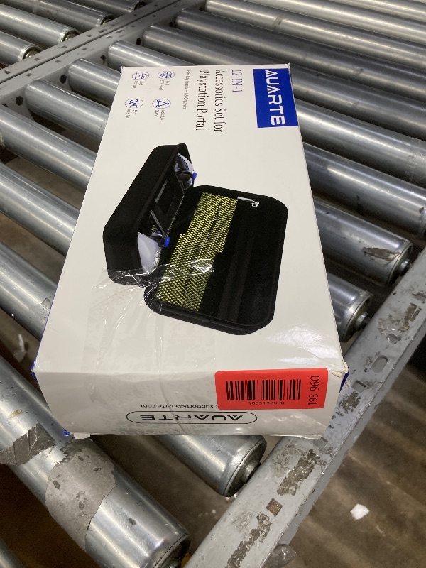 Photo 1 of Auarte 12 in 1 Accessories Set for Playstation Portal Remote Player, Hard Carrying Case for PS Portal with Clear Skin Case for PS5 Portal, 2 Screen Protector with 4 Thumb Grip, Carbon Black