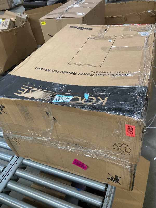 Photo 1 of KoolMore Reserve 15 in. Residential Panel Ready (Panel Not Included) Ice Maker 57 lbs/24hr in Stainless-Steel (KM-BIM57-PR)