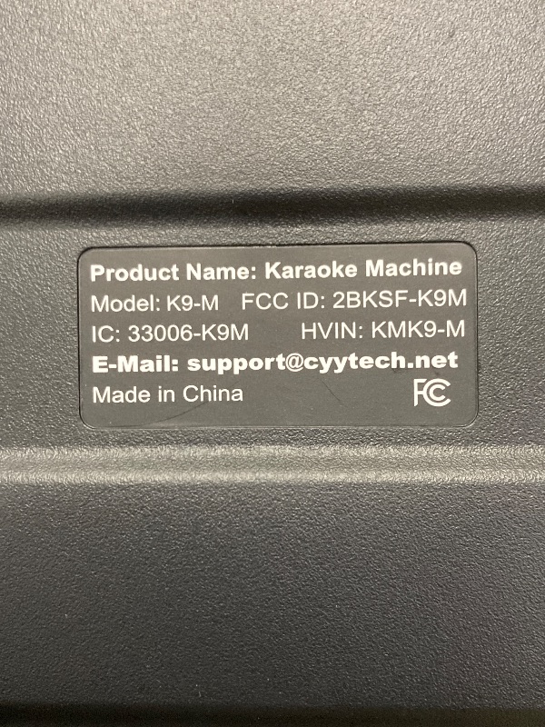 Photo 1 of ***PARTS ONLY/NO SOUND***Karaoke Machine, Portable Bluetooth Speaker with 2 Wireless Microphones for Adults & Kids with Lights, Karaoke Microphone with PA System Supports USB/TF/FM/AUX for Home Party Home System Packages