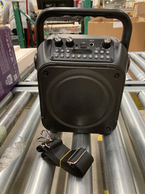 Photo 1 of ***PARTS ONLY/NO SOUND***Karaoke Machine, Portable Bluetooth Speaker with 2 Wireless Microphones for Adults & Kids with Lights, Karaoke Microphone with PA System Supports USB/TF/FM/AUX for Home Party Home System Packages