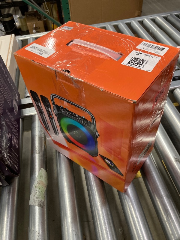 Photo 1 of ***PARTS ONLY/NO SOUND***Karaoke Machine, Portable Bluetooth Speaker with 2 Wireless Microphones for Adults & Kids with Lights, Karaoke Microphone with PA System Supports USB/TF/FM/AUX for Home Party Home System Packages