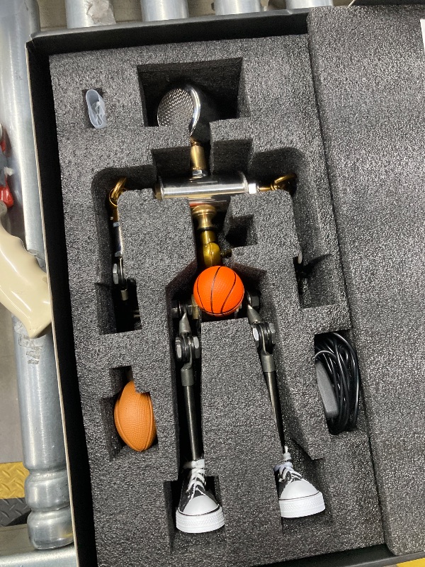 Photo 1 of ***(DAMAGE -SELLING AS PARTS ONLY)*** Y-Nut Desk Lamp, Handmade Vintage Movable Joints Robot Table Lamp LED Bulbs Steampunk Night Light Home Desktop Decoration - Size: 14"x7"x2.5" Cool Gifts for Men