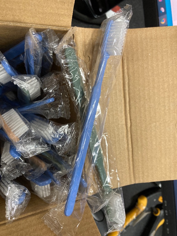 Photo 1 of ***MISSING PIECES**ONLY 36 BRUSHES INCLUDED***Avistar 80 Prepasted Disposable Toothbrushes Individually Wrapped - Single Use Pre Pasted Disposable Toothbrushes with Toothpaste Built in - Waterless Toothbrush for Travel, Guests, Hotel, & Camping***MISSING 