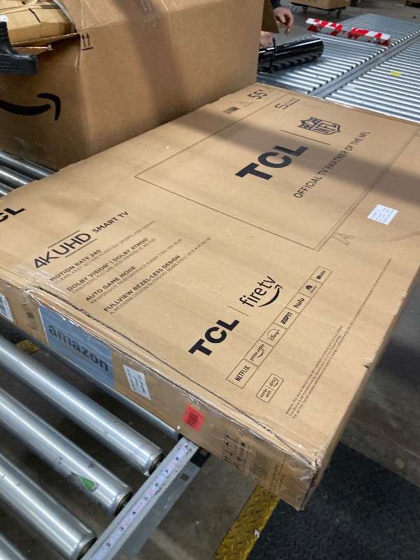 Photo 1 of TCL 55-Inch Class S5 UHD 4K LED Smart TV with Fire TV (55S551F, 2024 Model), Dolby Vision, HDR PRO+, Dolby Atmos, Alexa Built-in with Voice Remote, Apple AirPlay 2 Compatibility, Streaming Television