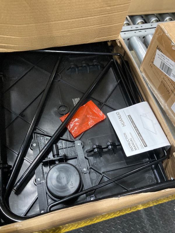 Photo 1 of 2 Pack Folding 6 Height & 3 Tilt Angles TV Tray Table Set Sofa Desk TV Dinner Tray for Home Office, Black
