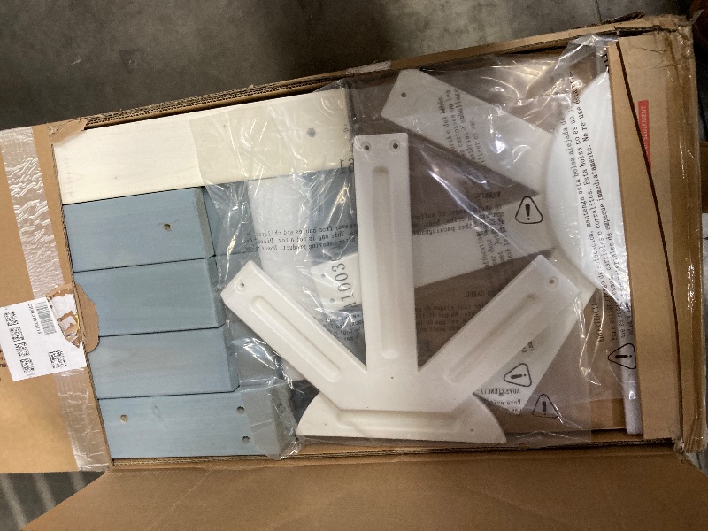 Photo 1 of ***BOX 1 OF 4 ONLY/INCOMPLETE SET***Backyard Discovery Beacon Heights Elevated Cedar Wooden Kids Playhouse with Wave Slide, Play Kitchen, Wrap-Around Deck, Flat-Step Ladder, Half Door, Windows, Bell, and Growth Chart for Outdoor Play