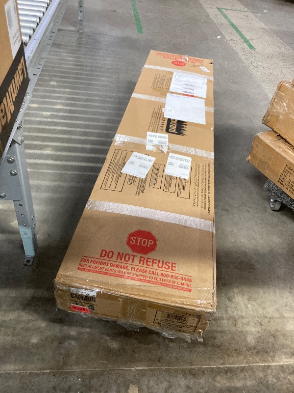 Photo 1 of ***BOX 1 OF 4 ONLY/INCOMPLETE SET***Backyard Discovery Beacon Heights Elevated Cedar Wooden Kids Playhouse with Wave Slide, Play Kitchen, Wrap-Around Deck, Flat-Step Ladder, Half Door, Windows, Bell, and Growth Chart for Outdoor Play