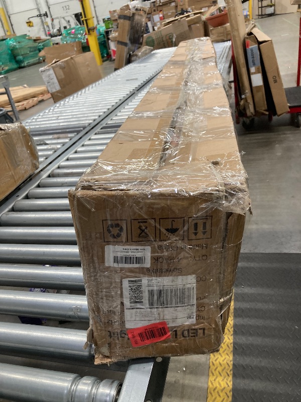 Photo 1 of **Missing the light cable in one box/**8FT LED Linear Light,100/90/80/70/60W Up and Down Light, 3000/4000/5000K CCT,Commercial And Residential Linear Lights Fixture for Office,Pendant Lights for Home,Shop,Garage,Basement,School-4Pack